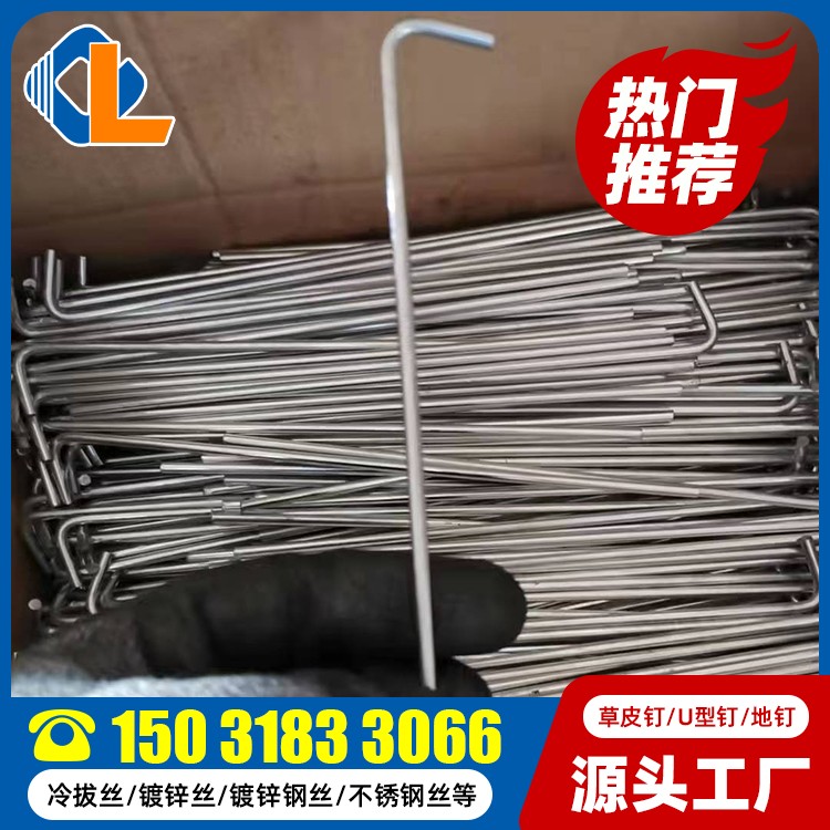 草皮釘固定土工格柵